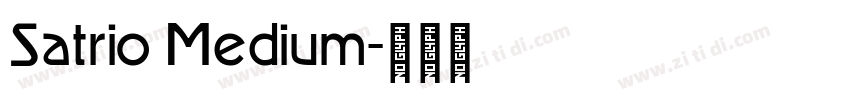 Satrio Medium字体转换